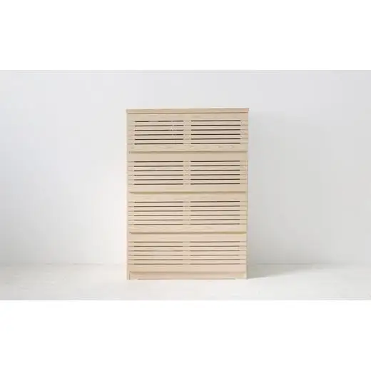 【開梱・設置】ラスティー 80cm ハイチェスト（ナチュラル）　AX031