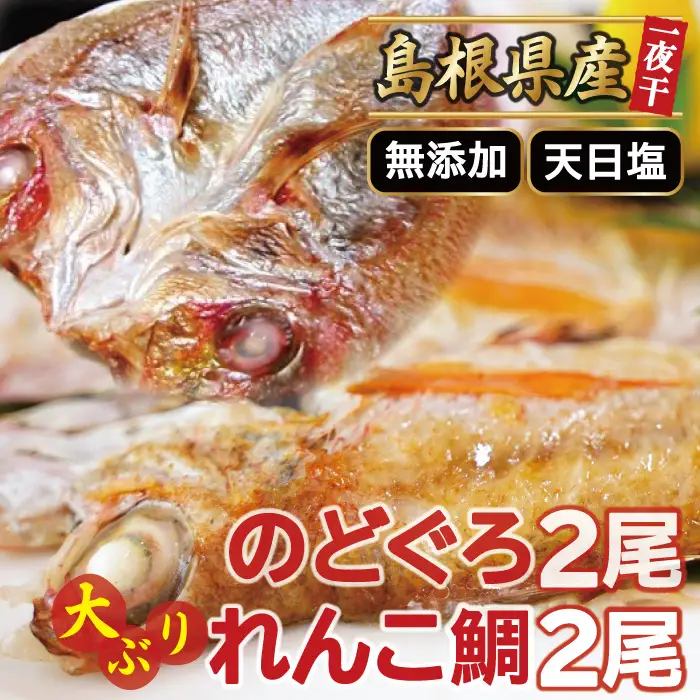 のどぐろと大ぶりれんこ鯛の一夜干しセット【干物 のどぐろ 干物セット のどぐろ一夜干し 鯛 一夜干し れんこ鯛 無添加 詰め合わせ セット 贈答 ギフト プレゼント 父の日 母の日】