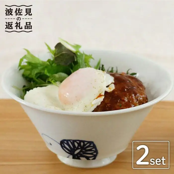 【波佐見焼】 おしゃれ丼 どんぶり 2個セット  食器 皿 【Cheer house】 [AC01]  波佐見焼