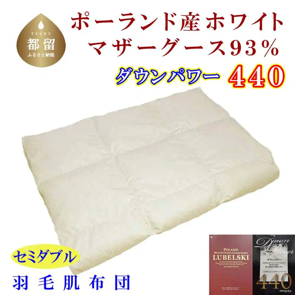 【 肌掛け布団】 セミダブル ポーランド産９３％ CK105