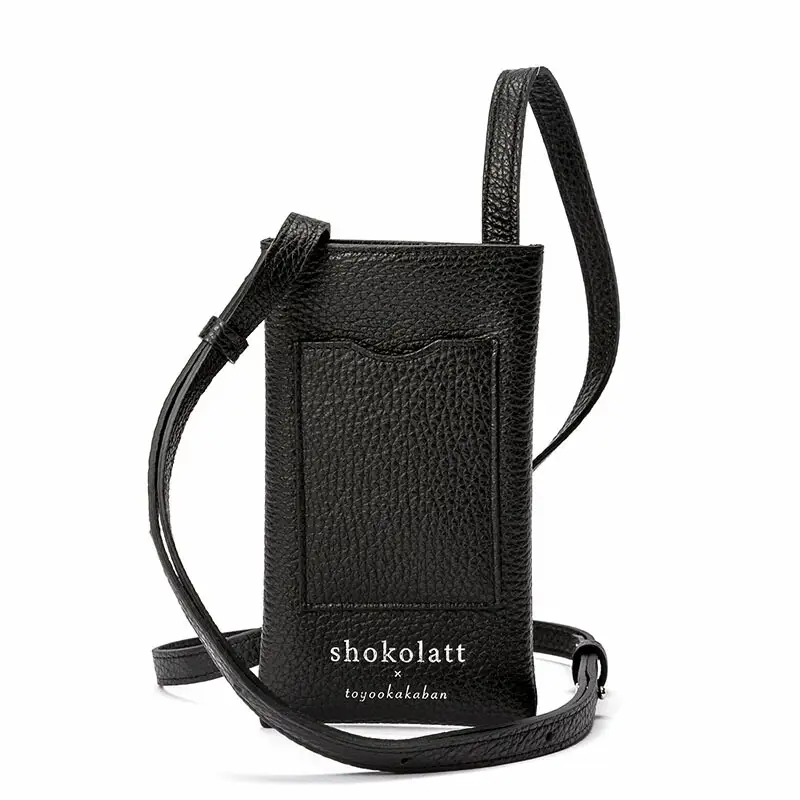 豊岡財布　トラベルモバイルポーチS（ブラック）