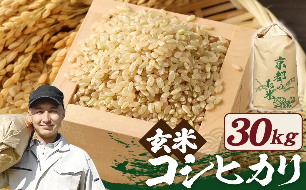 【令和7年産】玄米 コシヒカリ 玄米 30kg〈アグリにのうみ〉