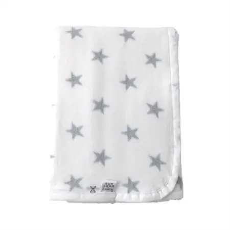 nordic+japan　ベビー毛布 85×115cm　スター・グレー【1134787】