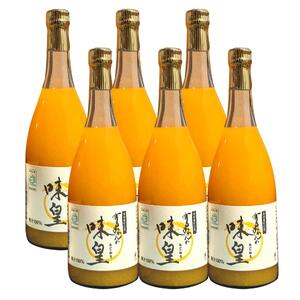 有田みかんの味皇 720ml×6本 セット【和歌山 みかんジュース ミカンジュース ストレート 無添加 果汁100% 有田】_ZY6102n