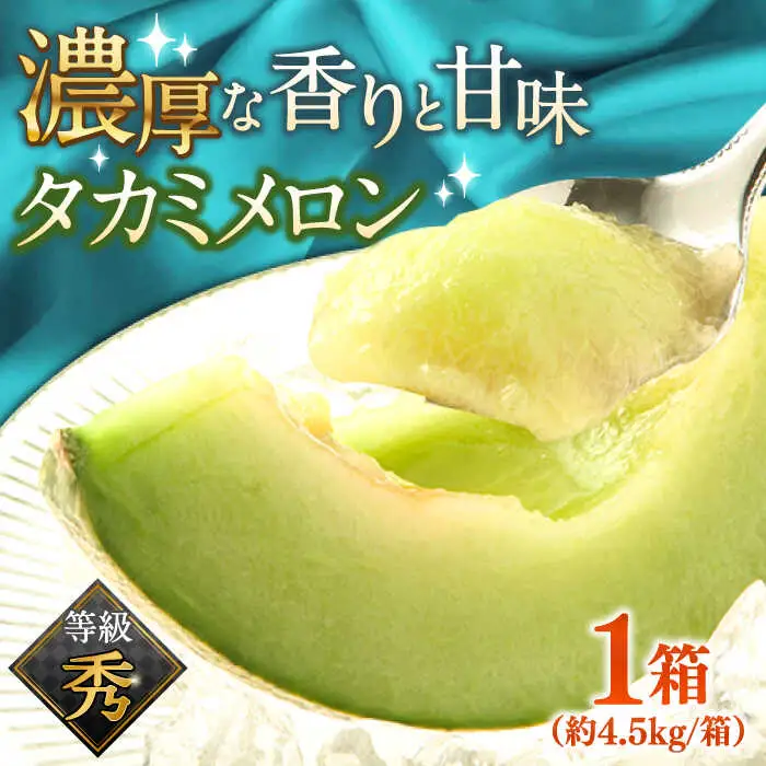 【2027年5月-発送】タカミメロン 約4.5kg [SCV013] メロン