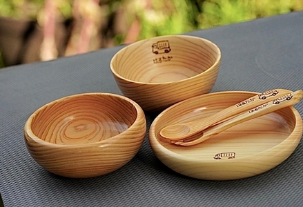 ベビー食器 お食い初め食器 津田瑞苑／出産祝い 離乳食 食器 ベビー用品 木製 奈良県 宇陀市 榛原