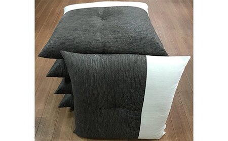 日本製座布団リーネ５枚組（55×59）（ブラウン）　AA232