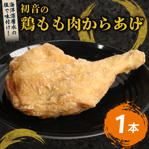室戸の恵み！海洋深層水の塩で味付け！初音の鶏もも肉からあげ【１本】唐揚げ しおからあげ 塩からあげ 肉料理 簡単調理 クリスマス Xmas チキン