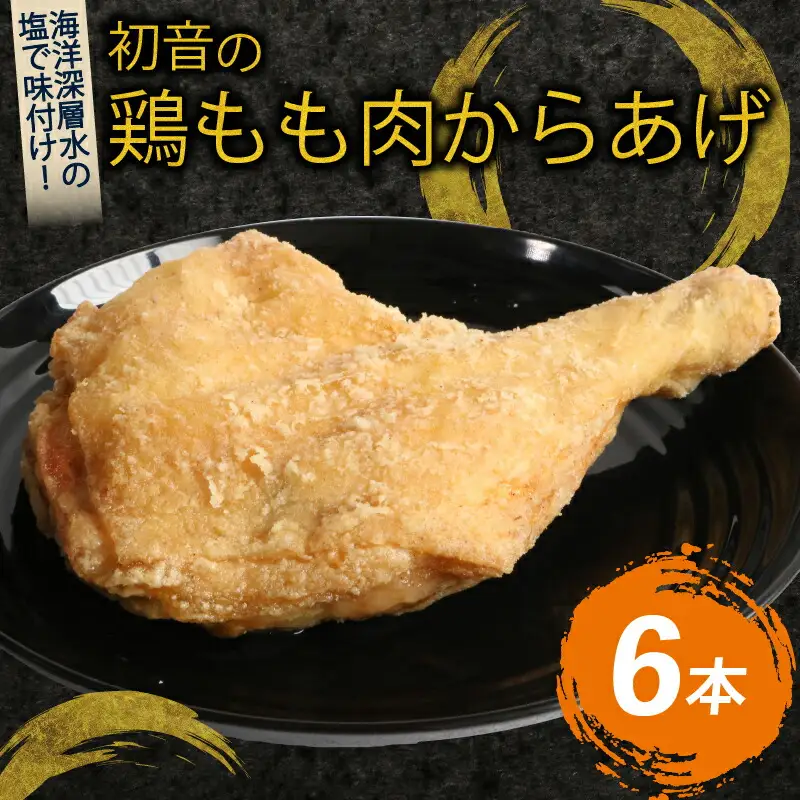 室戸の恵み！海洋深層水の塩で味付け！初音の鶏もも肉からあげ【６本】唐揚げ しおからあげ 塩からあげ 肉料理 簡単調理 クリスマス Xmas チキン