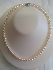 636 アコヤパールネックレス7～7.5mm　パール 大粒 宝石 アクセサリー ジュエリー 伊勢志摩 冠婚葬祭 入学式 卒業式 ギフト 贈り物 フォーマル