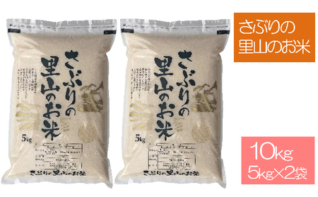 さぶりの里山のお米 コシヒカリ 5kg×2 10kg 