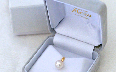 あこや真珠 アクセサリー 若狭パール K18ペンダントトップ あこや真珠【8mm】