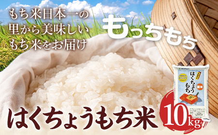 令和7年産 はくちょうもち米 10kg お米 こめ もち米 観光まちづくり協会《10月下旬-11月下旬頃出荷》北海道 名寄市 白米 精米 餅 ご飯 ごはん 国産