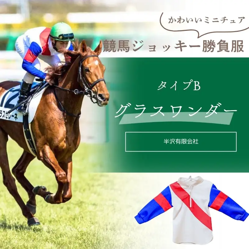 No.2013 競馬ジョッキー　かわいいミニチュア勝負服　タイプＢ