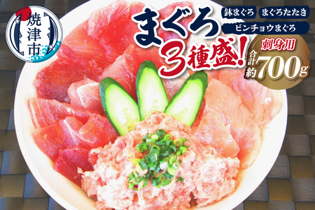 カネト平田 刺身 用 まぐろ 3種盛約700g (a10-599)