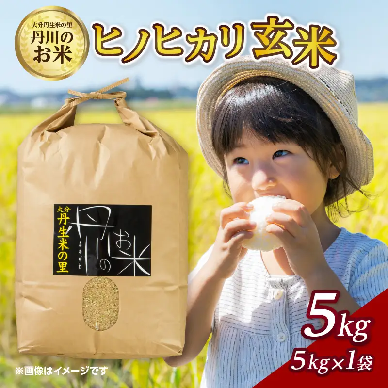 丹生米の里丹川のお米 ヒノヒカリ玄米 5kg B02007