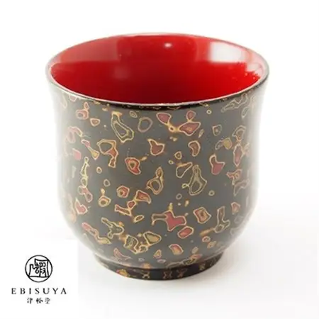 津軽塗　お猪口　呂上_雑貨・日用品 グラス・カップ 食器   装飾品・工芸品  陶器・漆器 _【1142325】