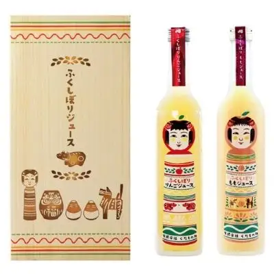 No.1238ふくしぼりジュース（りんご・もも）2本入り