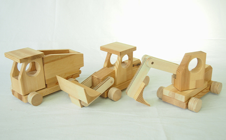 自分で組立ててみよう！はたらくくるま3種セット 工芸品 玩具 
