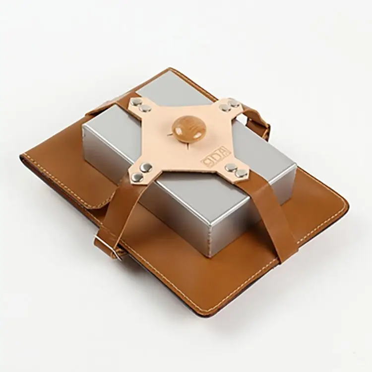 アウトドア用品 黒皮鉄板 鉄板 B6-Lタイプ 本革鉄板ケース 8点 セット