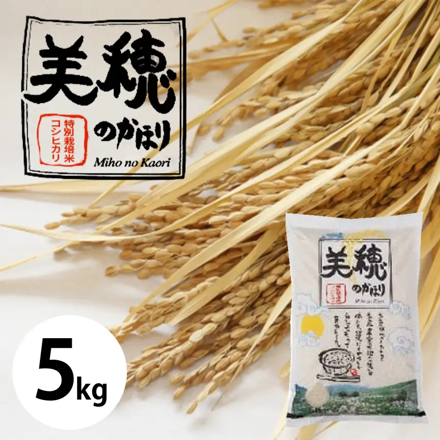 令和7年産 米 特別栽培米コシヒカリ 美穂のかほり 5kg