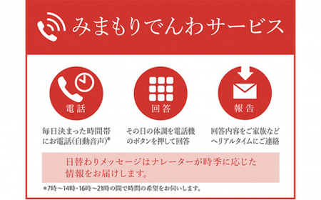 みまもりでんわサービス（携帯電話）（6か月）【japanpost002】