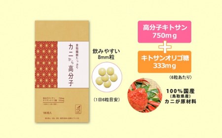 カニから高分子（180粒入り） 3袋セット