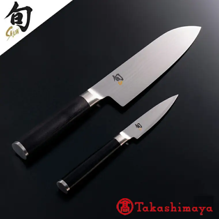 【59E0483】〈貝印〉旬Shun Classic 2本セットA（三徳包丁 175mm＆ペティナイフ 90mm）