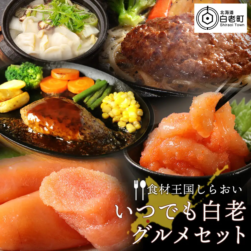 ［食材王国しらおい］いつでも白老グルメセット AI084