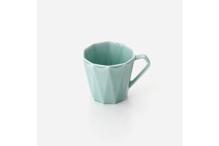 【伊万里焼】青磁十角マグカップ 027-H670