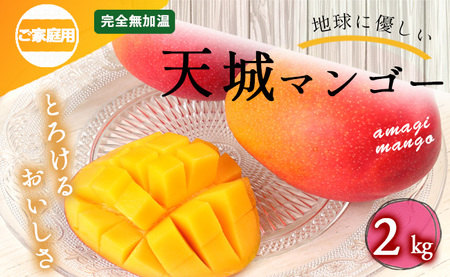 【2027年発送】【数量限定】徳之島 天城町産 完全無加温 完熟 マンゴー 家庭用 2kg