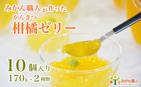 ゼリー 柑橘 河内晩柑 しらぬい 170g 5個 ずつ ギフト 詰め合わせ 有名 みかん職人 武田屋 お取り寄せ 贈り物 贈答品 ジュレ 美味しい フルーツ 果汁 ご当地 内祝い 計10個