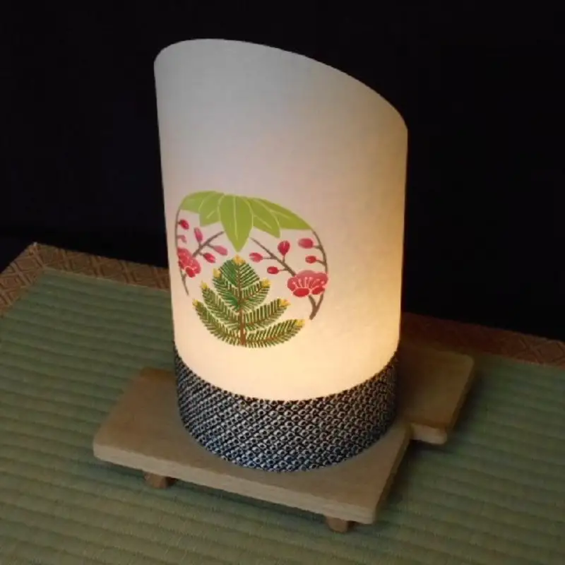 着物生地で作ったおしゃれな行灯（あんどん） 松竹梅