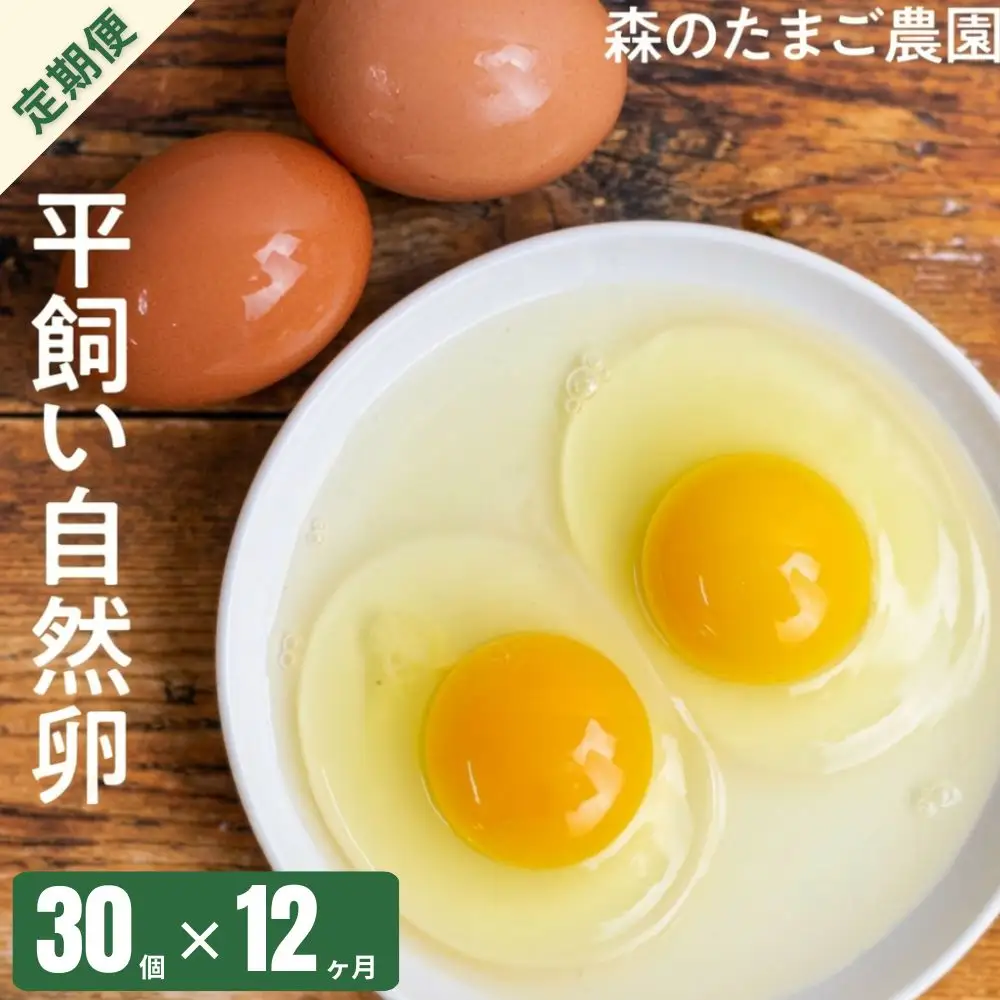 定期便 森のたまご農園 定期便 12ヶ月 30個  LW105