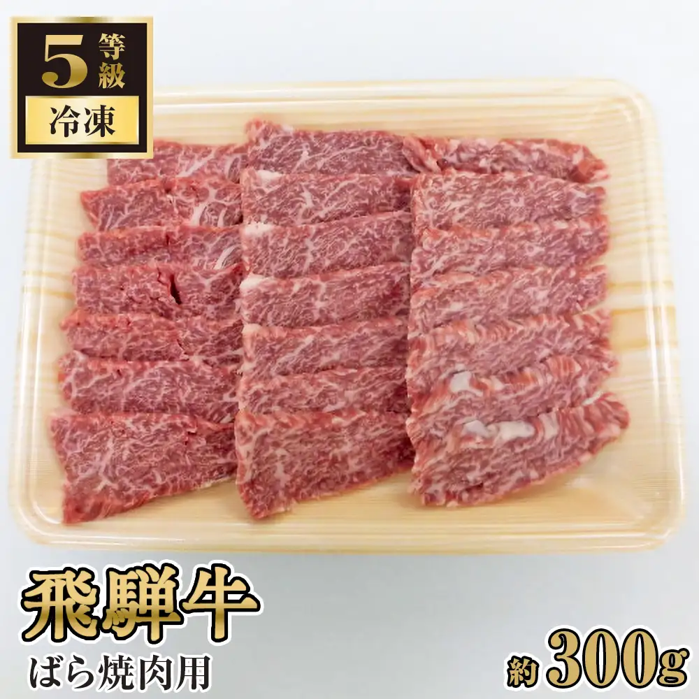 飛騨牛ばら焼肉用 約300g（5等級 冷凍） [No.211]