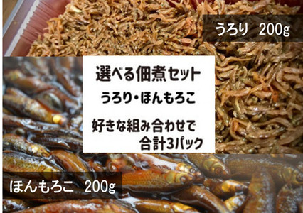 選べる佃煮セット 村井水産有限会社 滋賀県 東近江市 A-C03 佃煮 湖魚 本もろこ ウロリ ご飯のお供 お取り寄せ