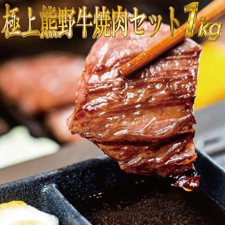 特選黒毛和牛 熊野牛 焼肉セット（バラ・肩ロース） 約１kg【mtf400】