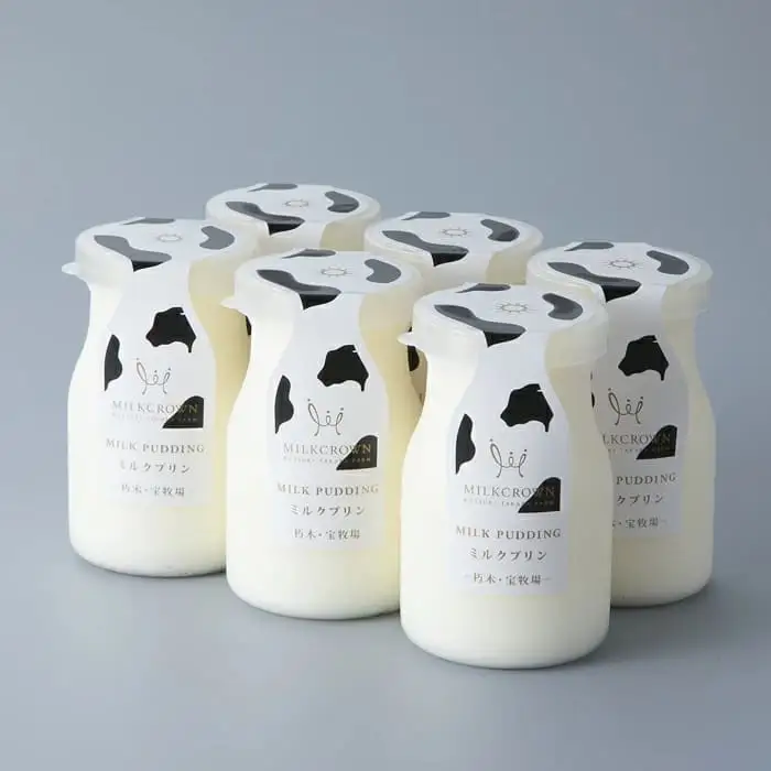 【H-452】宝牧場 「MILKCROWN」みるくプリン6個セット ［高島屋選定品］
