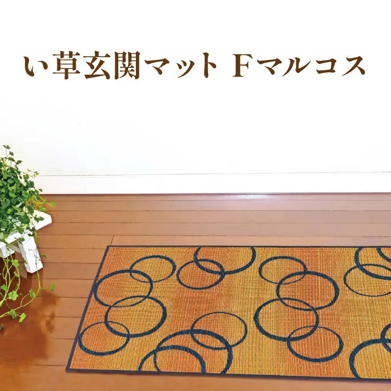 玄関マット 60×90 マット 丈夫 い草 Fマルコス