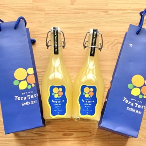 ＜瀬戸内のレモンチェッロ＞生レモンチェッロの２本セット（500ml×2本　オリジナルバック付き）