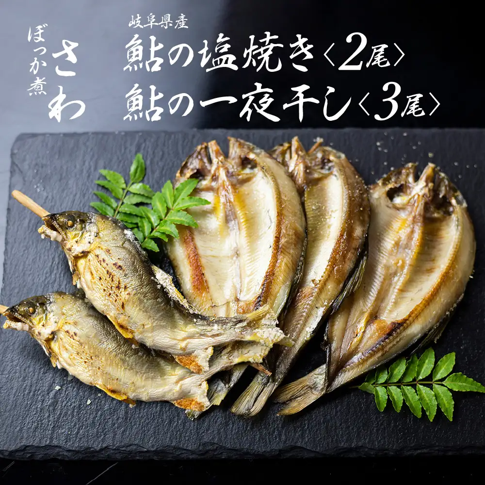 鮎の塩焼き 鮎の一夜干しセット 岐阜県産 [CA009]