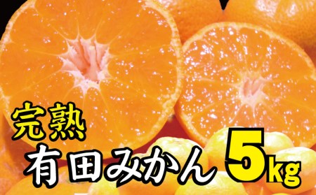 【2022年冬頃発送予約分】【農家直送】完熟有田みかん 約5kg 有機質肥料100%  サイズ混合 先行予約 ※2022年12月上旬～2023年1月下旬に順次発送予定（お届け日指定不可）【nuk118】