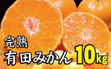 【2022年冬頃発送予約分】【農家直送】完熟有田みかん 約10kg  有機質肥料100% 　サイズ混合 先行予約 ※2022年12月上旬～2023年1月下旬に順次発送予定（お届け日指定不可）【nuk117】