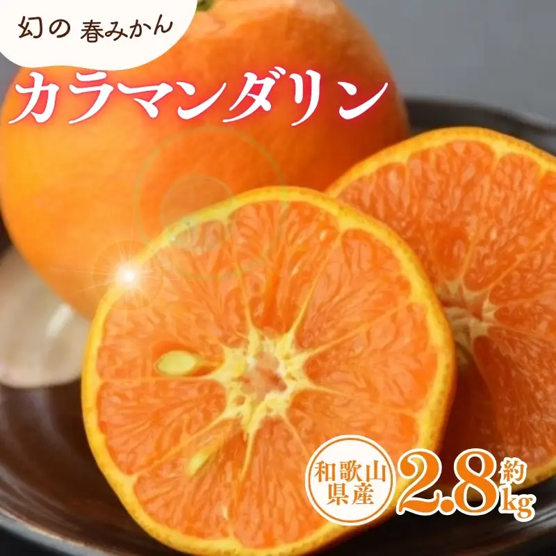 カラマンダリン 約2.8kg/サイズおまかせ　※2027年4月上旬～2027年5月上旬頃に順次発送予定(お届け日指定不可)　紀伊国屋文左衛門本舗　【kstb471C】