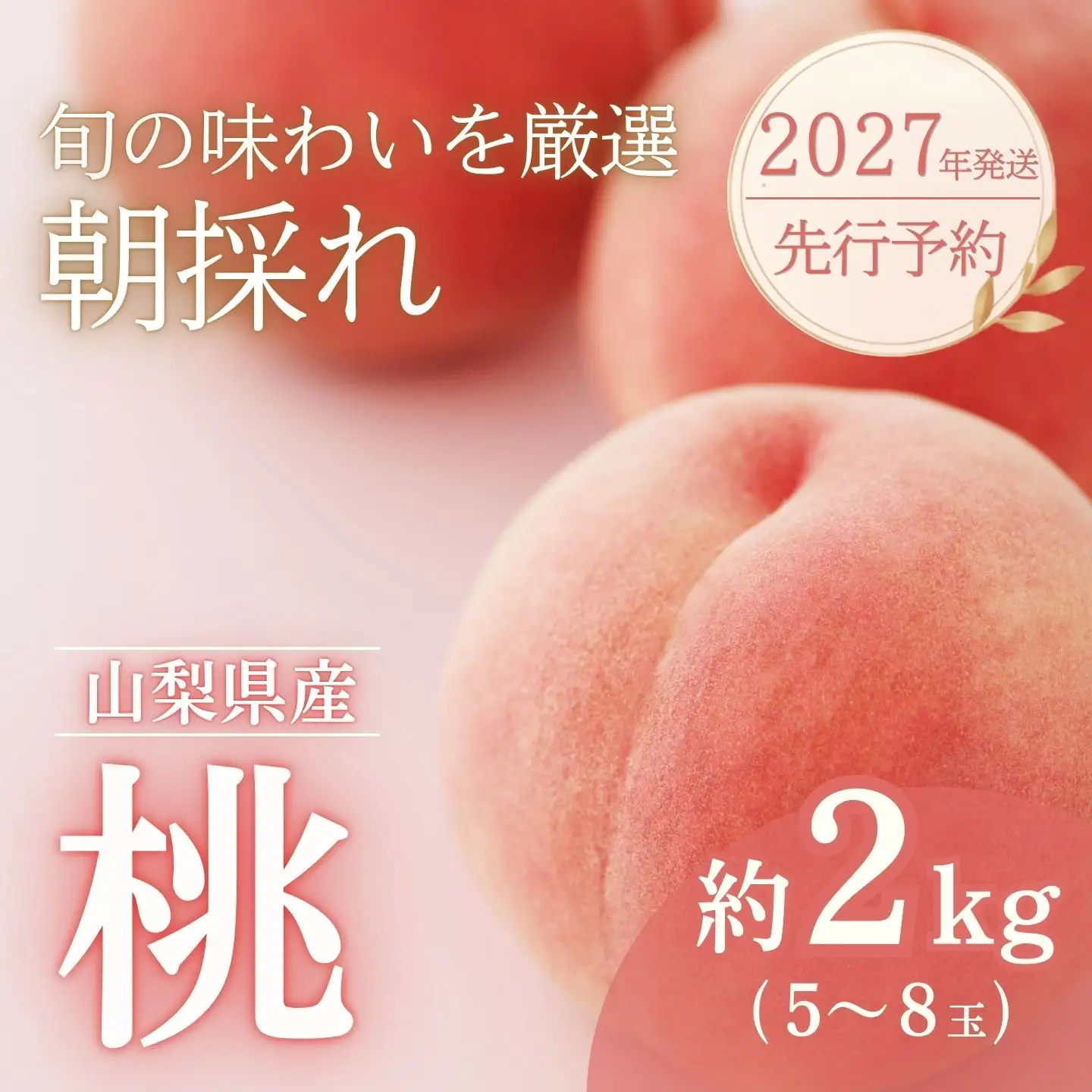 【2027年発送】山梨の桃 約2kg 桃