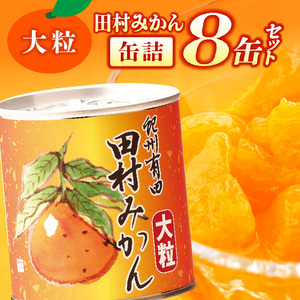 田村みかん 缶詰 8缶セット【フルーツ缶 フルーツ缶詰 みかん 有田みかん 和歌山産】_AY6004n