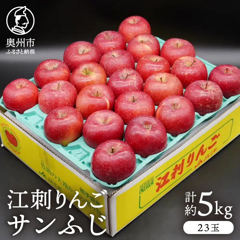 江刺りんご サンふじ 約5kg(23玉) [AQ027]