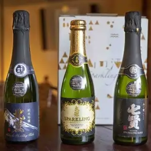 山梨地酒スパークリング日本酒飲み比べセット 100-003