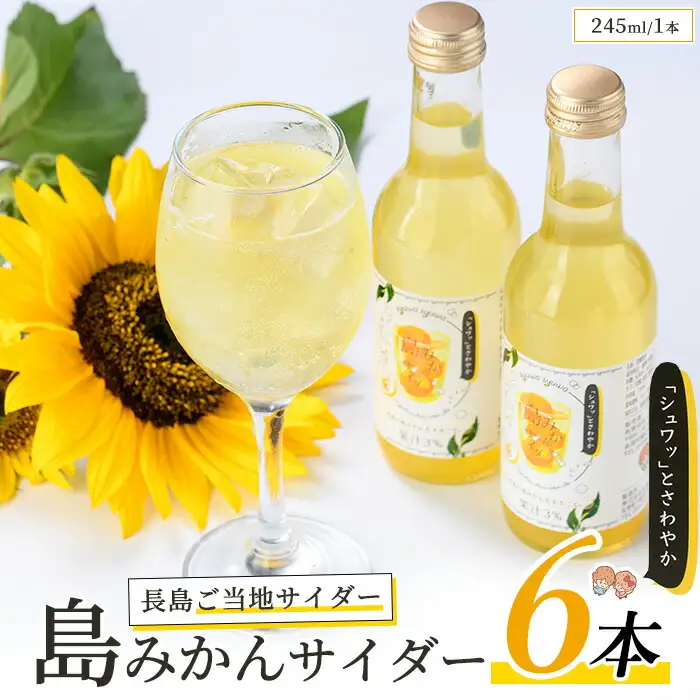ご当地 島みかんサイダー(6本)【レガーレ・ワキタ】waki-7332