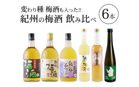 紀州の梅酒 飲み比べ６本セット  / お酒 酒 梅酒 地酒【prm003B】
